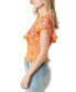 Women's Liliana Floral-Print Smocked Top