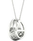 Diamond Horseshoe 18" Pendant Necklace (1/4 ct. t.w.) in 10k White Gold