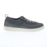 Drew Buzz 40994-43 Mens Gray Leather Lace Up Lifestyle Sneakers Shoes