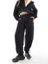 Armani EA7 logo nylon loose cargo joggers in black CO-ORD