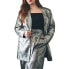 Фото #1 товара Plus Size Strong Shoulder Single Breasted Blazer