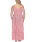 ფოტო #2 პროდუქტის Plus Size Striped Tiered Maxi Cover-Up Dress