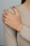 Elegant silver bracelet with zircons BRC70W