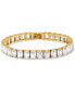 Фото #1 товара Men's Cubic Zirconia Baguette Tennis Bracelet in Stainless Steel