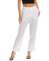 Simkhai Atlas Linen-Blend Crop Pant Women's White Xs