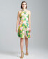 Фото #1 товара Women's Floral-Print Twisted-Halter Dress