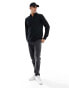 Фото #3 товара Wrangler long sleeve refined polo shirt in black