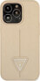 Guess Etui Guess do iPhone 14 Pro Max 6,7" beżowy/beige hardcase SaffianoTriangle Logo