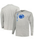 ფოტო #1 პროდუქტის Men's Heather Gray Penn State Nittany Lions Big and Tall Mascot Long Sleeve T-shirt