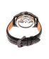 Automatic Sebastian Black Leather Watches 40mm