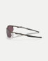 Фото #2 товара Oakley wire tap 2.0 rectangle polarised sunglasses in grey with brown mirrored lens in pewter