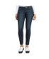 Фото #1 товара Women's Curvy Fit Stretch Denim Diamond Embossed Mid-Rise Skinny Jeans