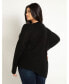 ფოტო #2 პროდუქტის Plus Size Asym Detail Sweater