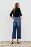 Z1975 straight-leg cropped high-waist belted jeans