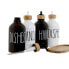 Фото #3 товара Дозатор мыла Home ESPRIT Белый Чёрный Бамбук Стеклянный 350 ml 15,5 x 8 x 19 cm (2 штук)