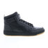 Фото #1 товара Reebok Resonator Mid Strap Mens Black Leather Lifestyle Sneakers Shoes
