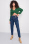 Фото #4 товара Женские джинсы Mom-fit  с высокой посадкой синие Factory Price