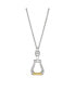 Фото #1 товара Vienna Long Stirrup Necklace with 18K Gold