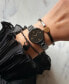 ფოტო #4 პროდუქტის Women's Reina Black Stainless Steel Bracelet Watch 30mm