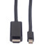 VALUE Mini DisplayPort Cable - Mini DP-UHDTV - M/M - 1 m - 1 m - Mini DisplayPort - Male - Male - Straight - Straight