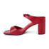 Фото #3 товара COCONUTS by Matisse Donnie Block Heels Ankle Strap Womens Red Casual Sandals DO