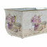 Набор горшков DKD Home Decor Розовый Металл Алюминий Цветы Shabby Chic 31 x 18 x 17,5 cm