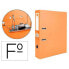 LIDERPAPEL Lever arch file PVC lined document folio with 75 mm spine width with compressor