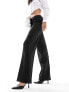 Фото #1 товара Pimkie tailored wide leg trousers in black pinstripe