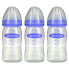 Breastmilk Feeding Bottles with NaturalWave Nipple, Medium Flow, 3 Bottles, 8 oz (240 ml) Each