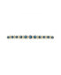 ფოტო #4 პროდუქტის Summer Nights Yellow Gold Plated Silver Turquoise Gemstone Diamond Women Bracelet