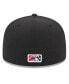 ფოტო #5 პროდუქტის Men's Black Rochester Red Wings Authentic Collection Alternate Logo 59FIFTY Fitted Hat