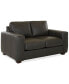 Фото #1 товара CLOSEOUT! Dester 64" Leather Loveseat, Created for Macy's