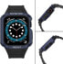 Hurtel Protect Strap Band opaska z etui do Watch 7 / 6 / 5 / 4 / 3 / 2 / SE (45 / 44 / 42mm) obudowa pancerny pokrowiec na zegarek czarny