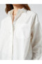 Фото #9 товара Рубашка Koton Oversize Рубашка с длинным рукавом с карманами