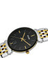 ფოტო #3 პროდუქტის Florence Men's Black Stainless Steel Bracelet Watch 38mm