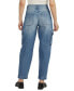 Фото #2 товара Women's High-Rise Cargo-Pocket Jeans