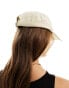 ASOS DESIGN slogan cap in beige