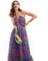 Фото #1 товара Anaya halter neck ruffle midaxi dress in tropical floral