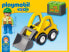 PLAYMOBIL 1.2.3 6775 Wheel Loader, Lift/Lower, Shovel, with Tow Bar, Ages 1.5+ (Pack of 2)