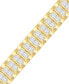 ფოტო #3 პროდუქტის Men's Diamond Link Bracelet (1 ct. t.w.) in Sterling Silver & 14k Gold-Plate