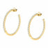 Tesori SAIW149 Sparkling Gold Plated Zirconia Rings