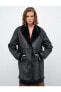 Фото #4 товара Пальто Koton Faux Fur Faux Leather Coat