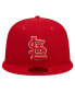 Фото #4 товара Men's Red St. Louis Cardinals Logo 59FIFTY Fitted Hat