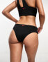 Фото #2 товара Nike Swimming Icon Sneakerkini asymmetrical bikini bottoms in black and red