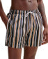 ფოტო #1 პროდუქტის Men's Quick-Dry Fabric Striped Swim Shorts