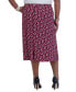 ფოტო #7 პროდუქტის Women's Printed Ity Pull-On A-Line Skirt
