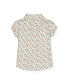 ფოტო #2 პროდუქტის Toddler Girls Ruffle Front Shirt with Puff Sleeves