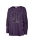 Women's Purple Distressed Baltimore Ravens Tom Cat Long Sleeve T-shirt