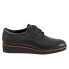 Фото #1 товара Softwalk Willis S1811-008 Womens Black Narrow Leather Oxford Flats Shoes