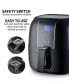 Air Fryer with 3.2 Quarts Frying Basket and Display Touch Sensor